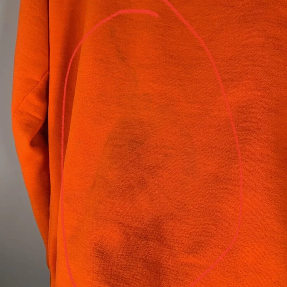 Cabela’s Sweater Men’s Large Neon Orange Think Long Sleeve Crew Neck Hunter - Picture 5 of 10